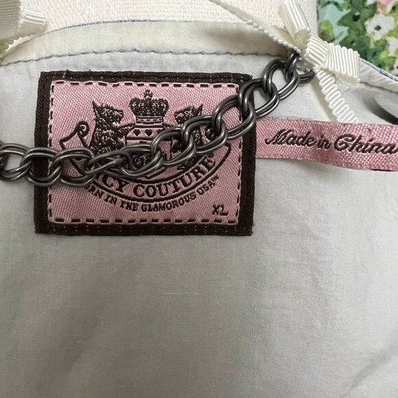 JUICY COUTURE Y2K Denim Jacket Size XL - Picture 7 of 8